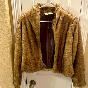 Hollister faux fur jacket…excellent condition.